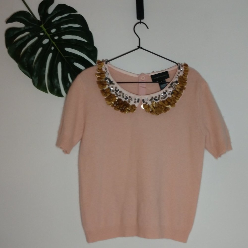 Peter-Pan Paillettes Sweater - Corey Lynn Calter